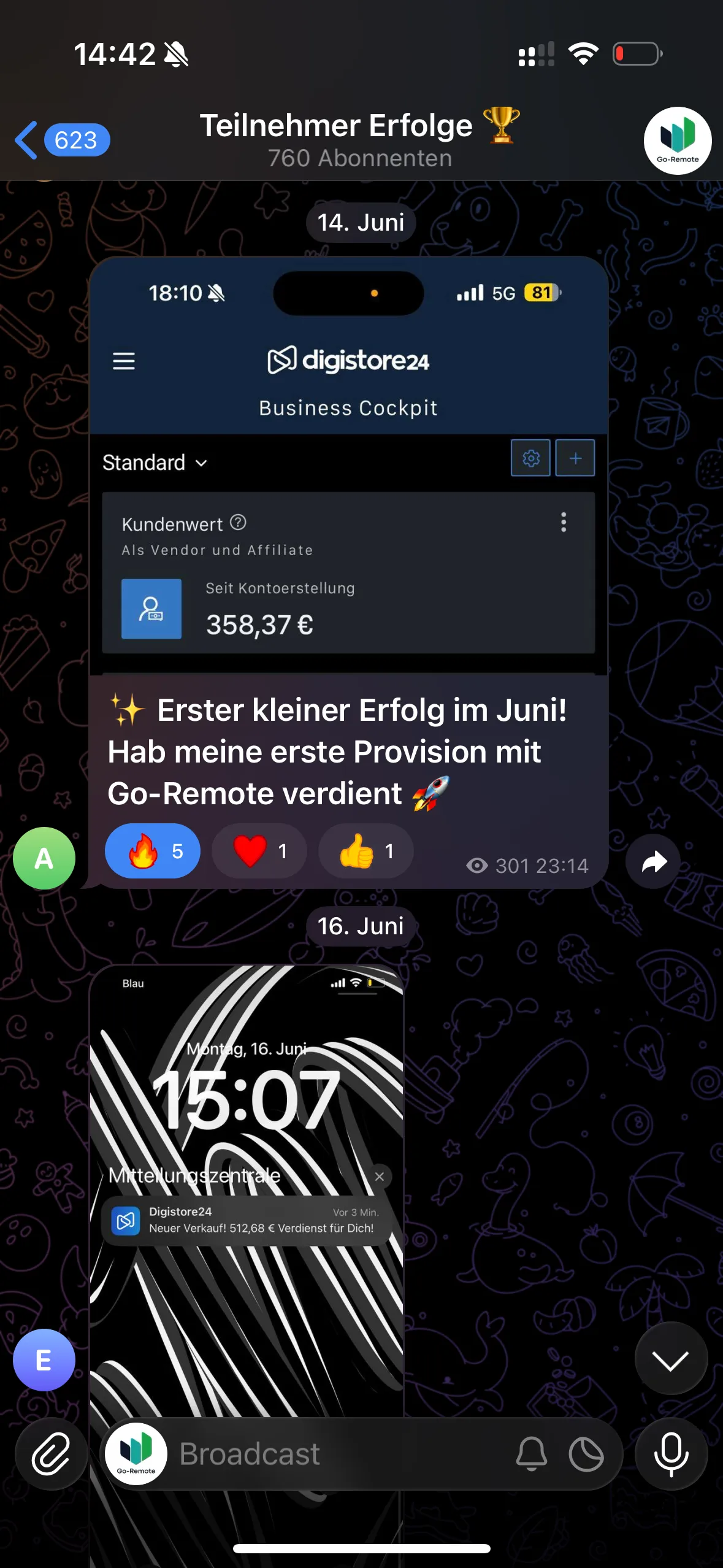 Ergebnis aus der GoRemote Community 12